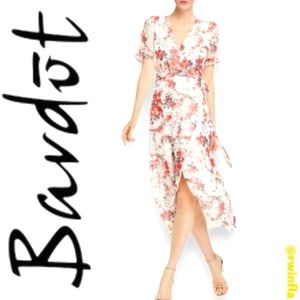 Bardot Floral Gauze Wrap Dress